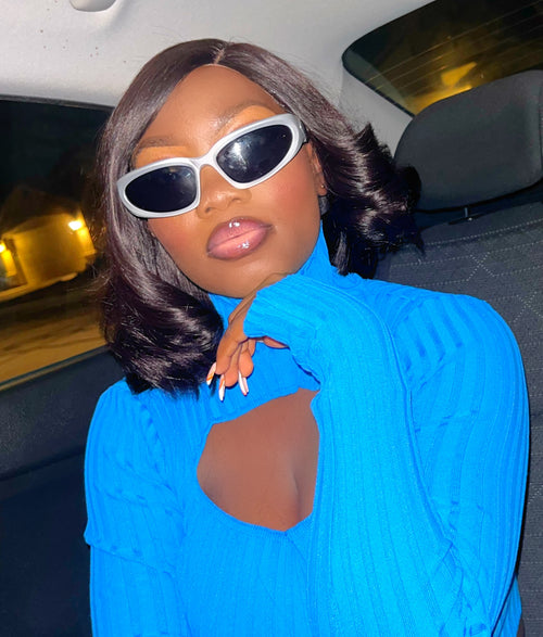 Straight Side Part Lace Asymmetrical Bob Wig